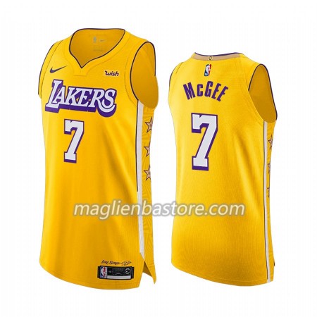Maglia NBA Los Angeles Lakers JaVale McGee 7 Nike 2019-20 City Edition Swingman - Uomo